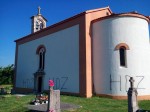 RTRS, Srna, 23.05.2017., Hrvatska: Na pravoslavnoj crkvi ispisano “HDZ”