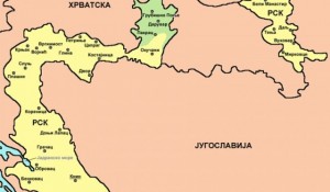 Mapa Republike Srpske Krajine Foto: Vikipedija